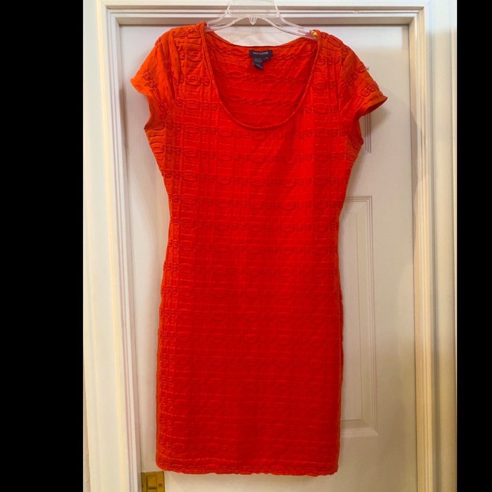 Orange Max Studio Bodycon Dress
